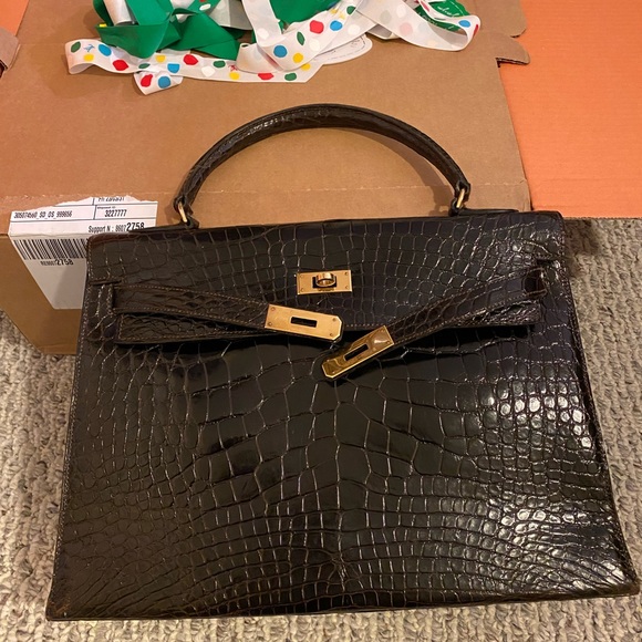 Hermes Kelly 35 crocodile - Picture 1 of 17